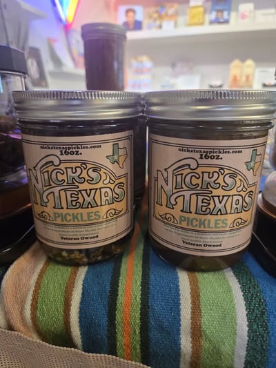 Nick's Texas Pickles product